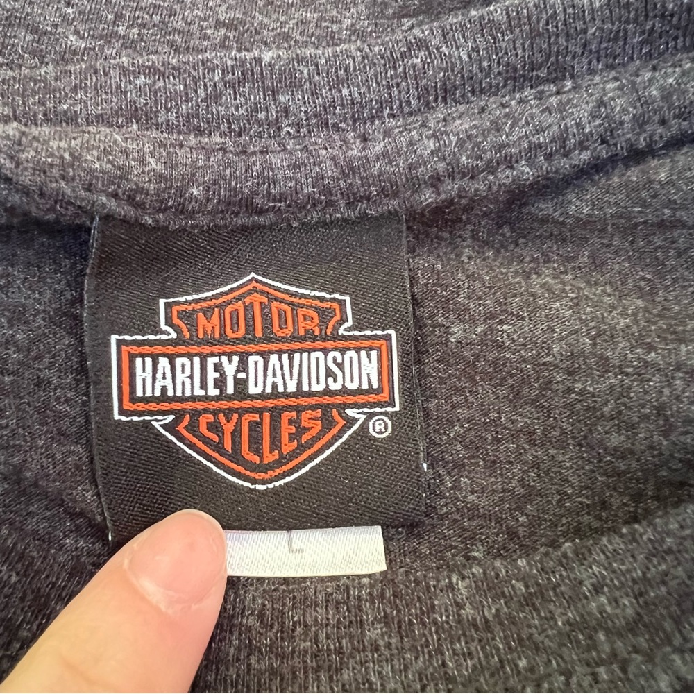 Harley Davidson Size Large L Black Tee Shirt Sturgis 2019 - Picture 6 of 6